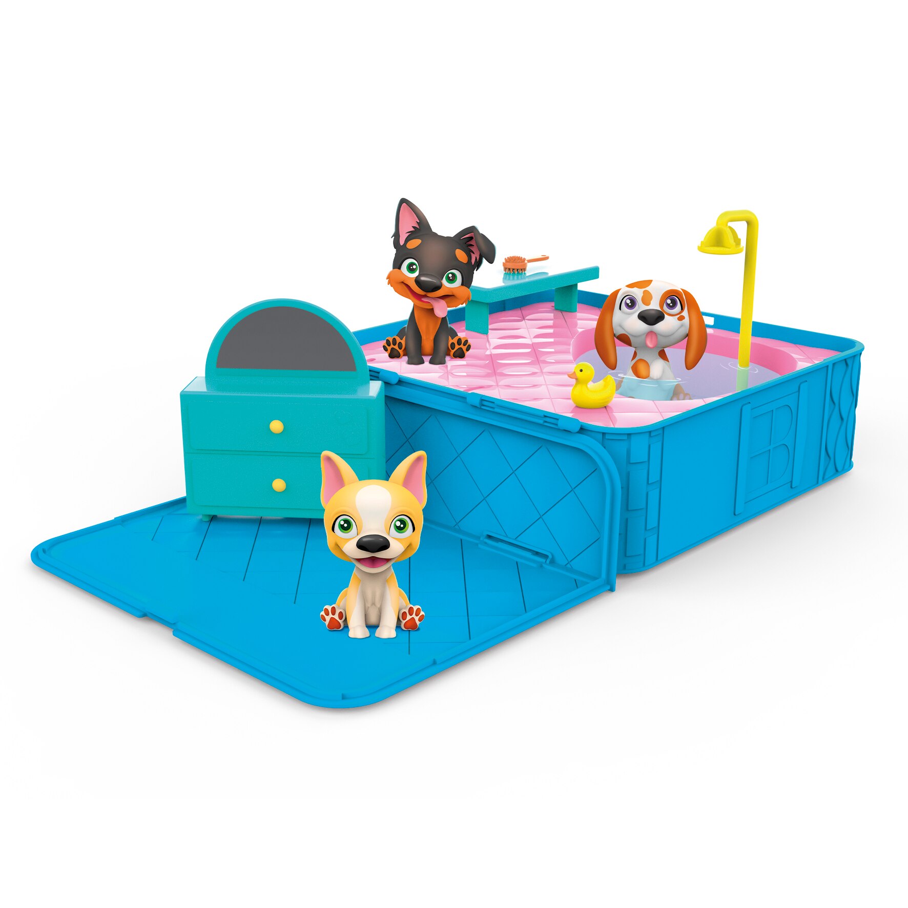 Muñeco cachorro Playset SPA Washy Friends modelos surtidos 3
