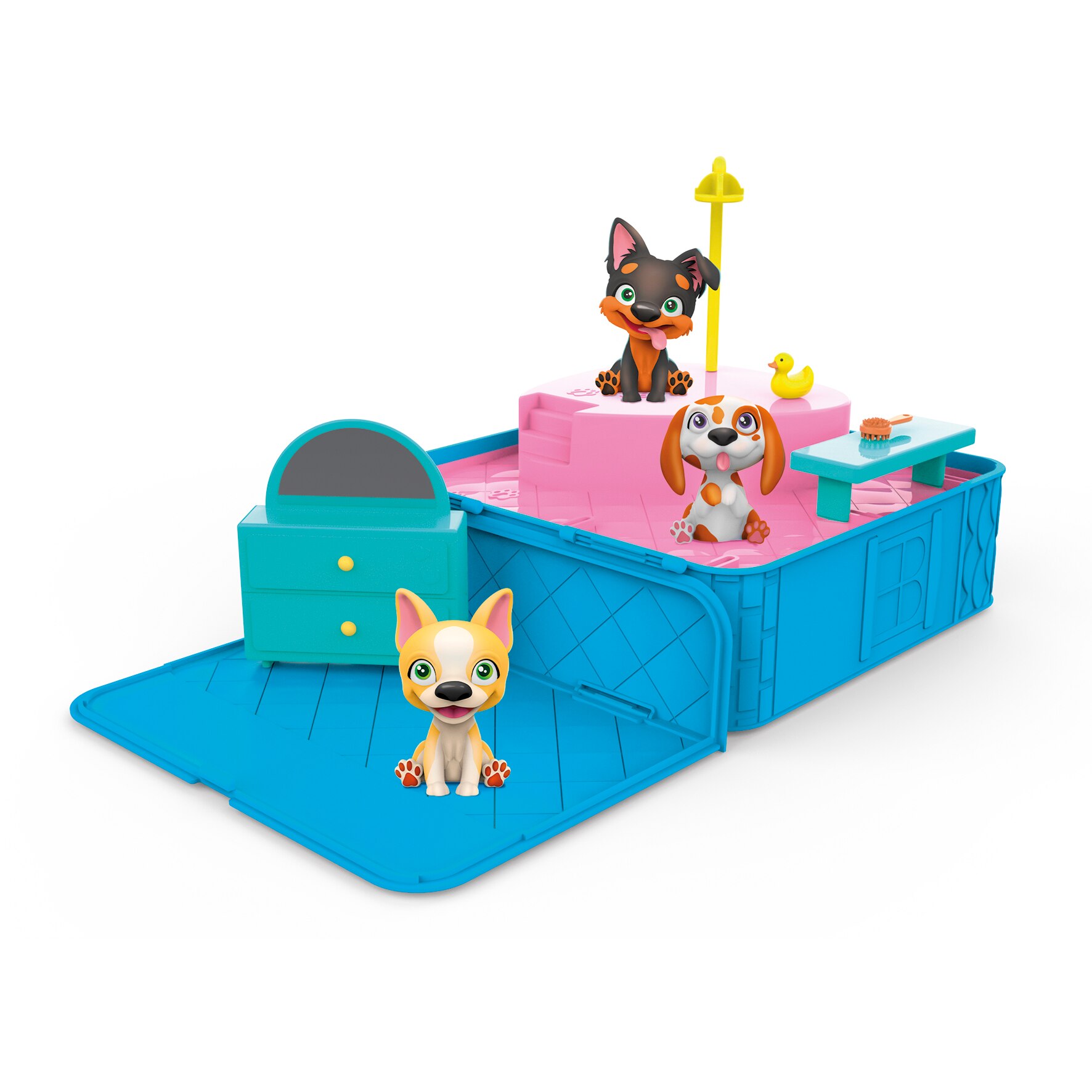Muñeco cachorro Playset SPA Washy Friends modelos surtidos 4