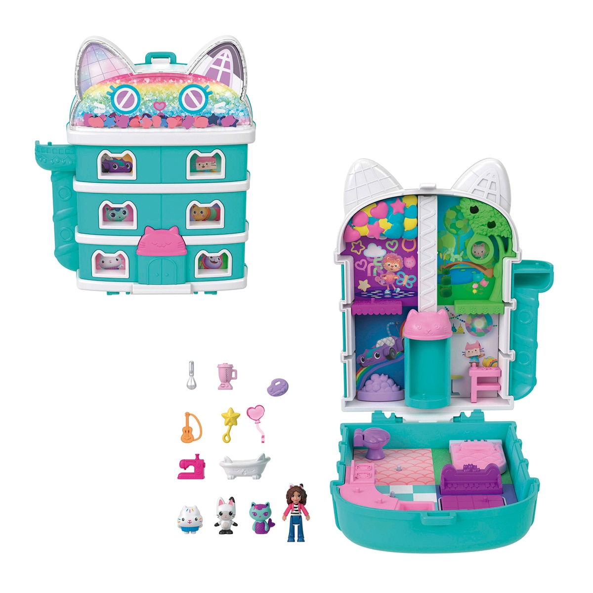 Estuche Conjunto de juego La casa de muñecas de Gabby Polly Pocket 1