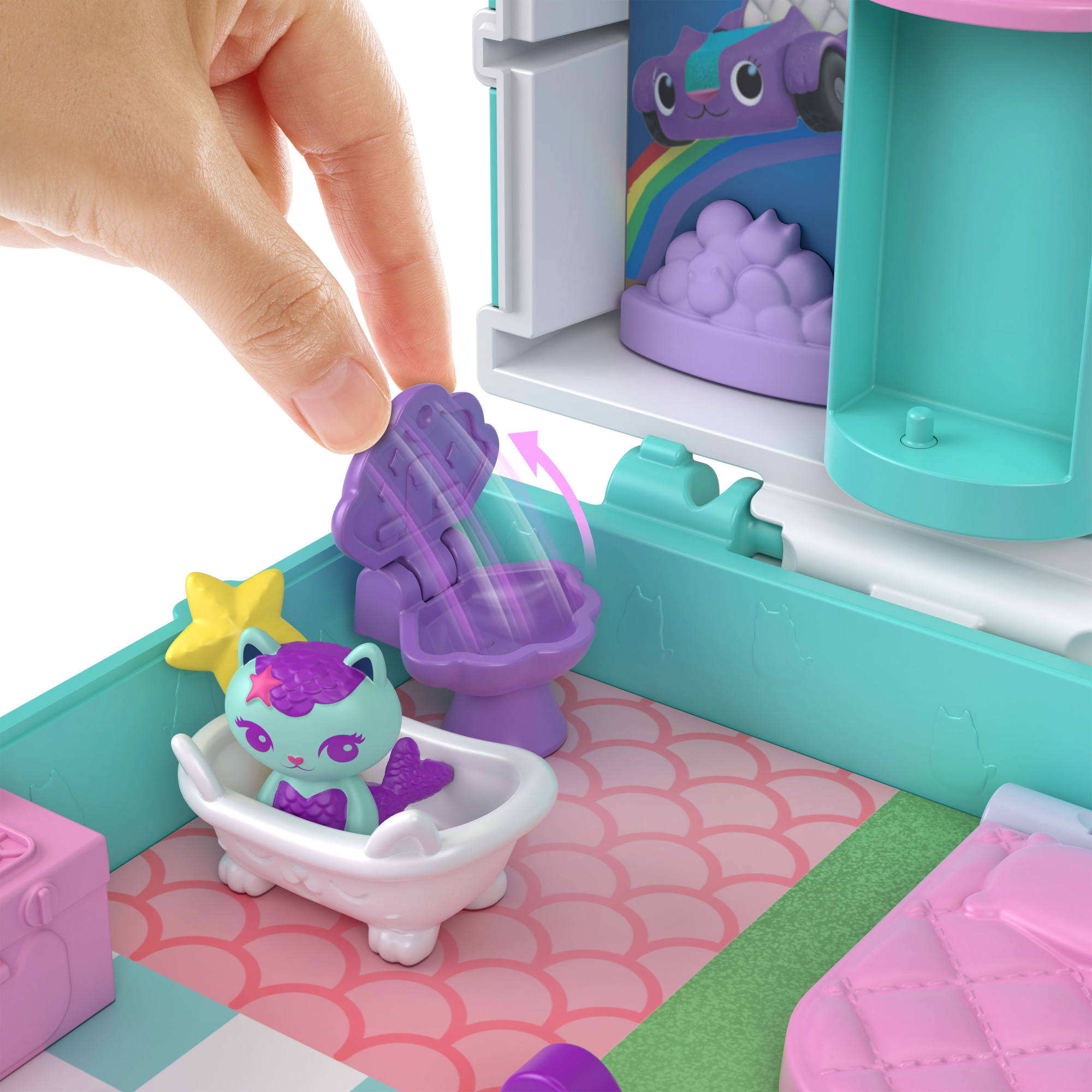 Estuche Conjunto de juego La casa de muñecas de Gabby Polly Pocket 6