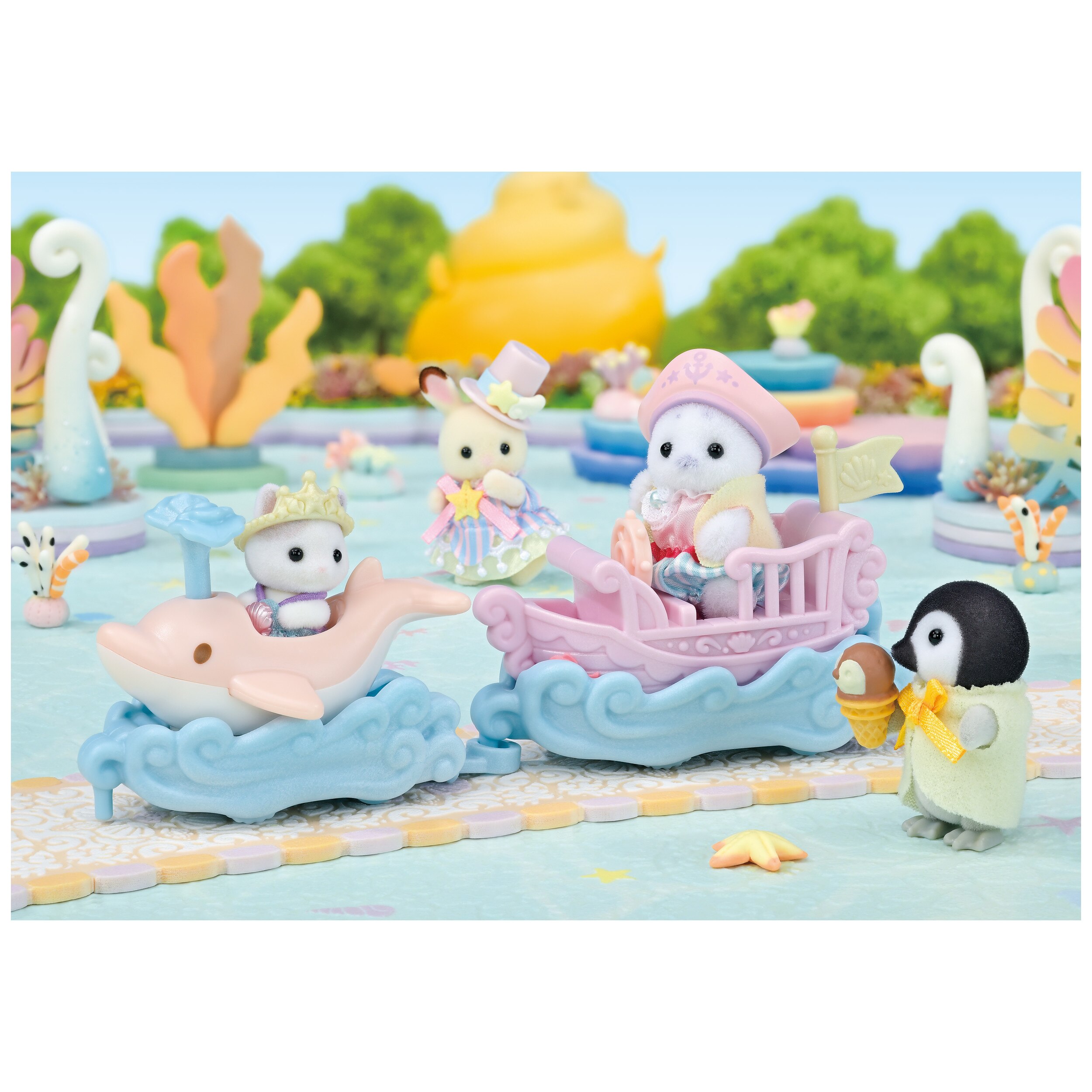 Puffy Y Cara Surcan Las Olas Sylvanian Families Epoch 2