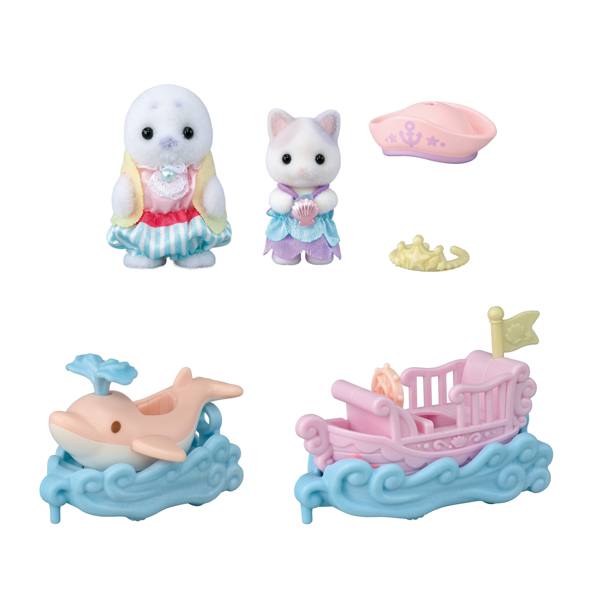 Puffy Y Cara Surcan Las Olas Sylvanian Families Epoch 7