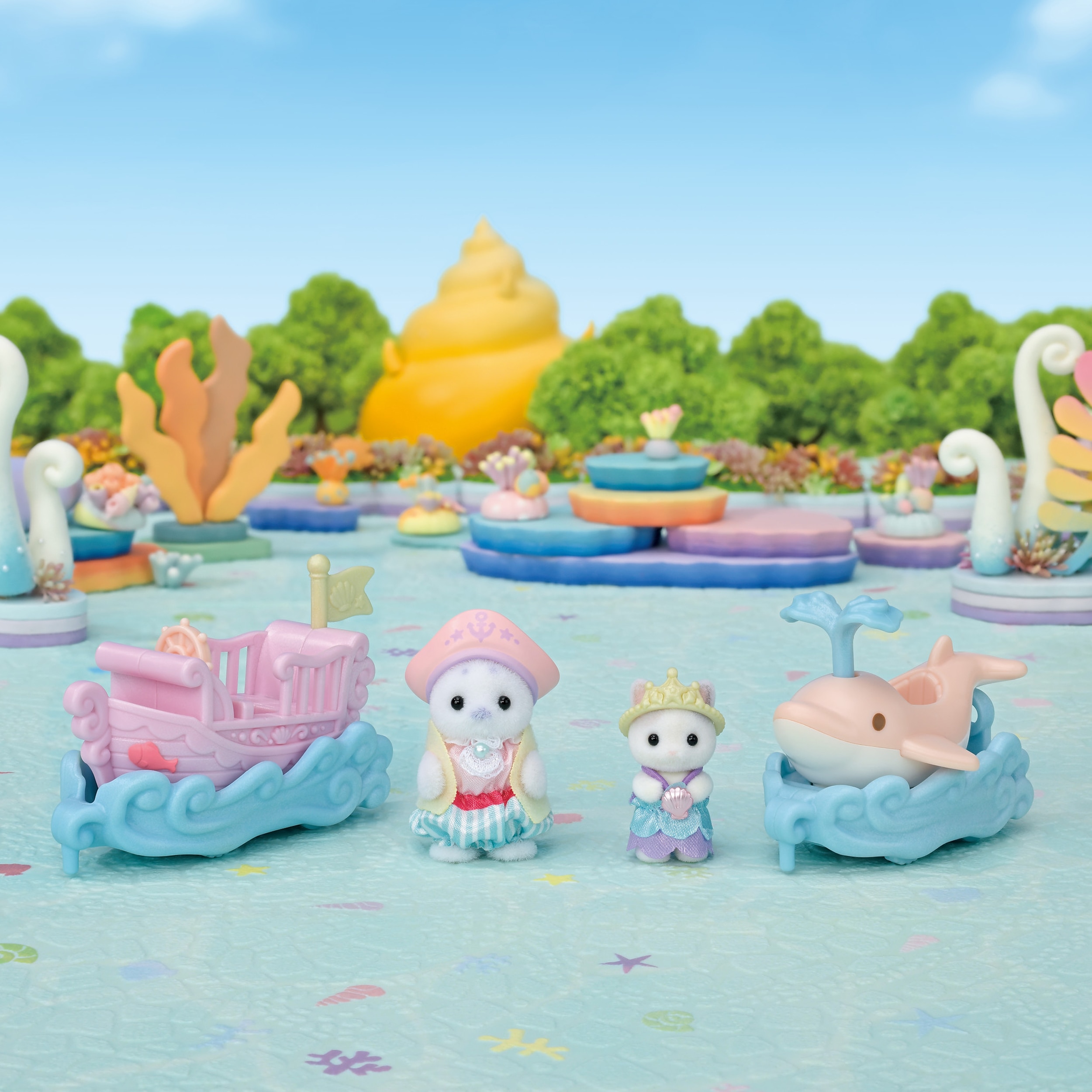 Puffy Y Cara Surcan Las Olas Sylvanian Families Epoch 8
