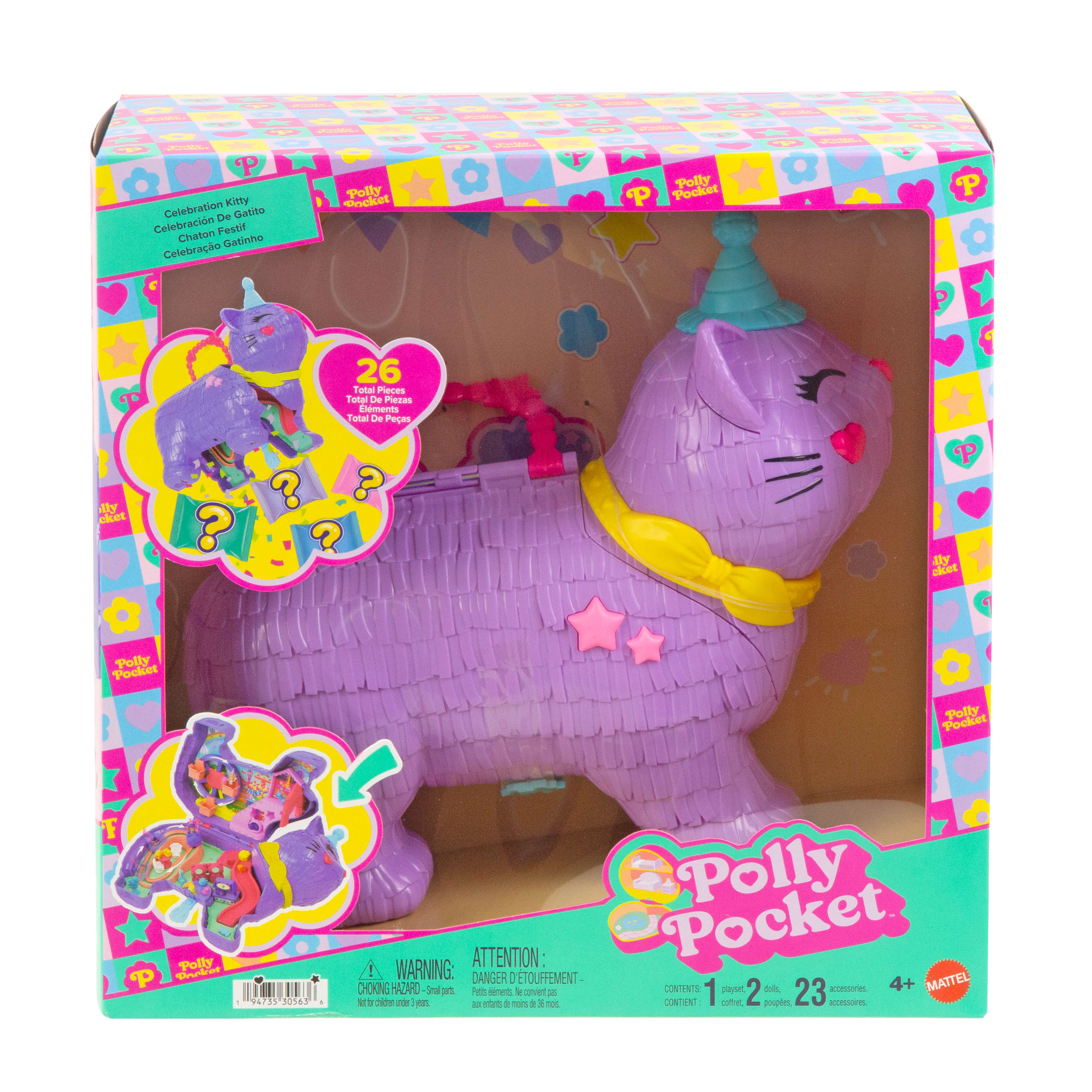 Polly Pocket Piñata Gatito Cofre Mattel 7