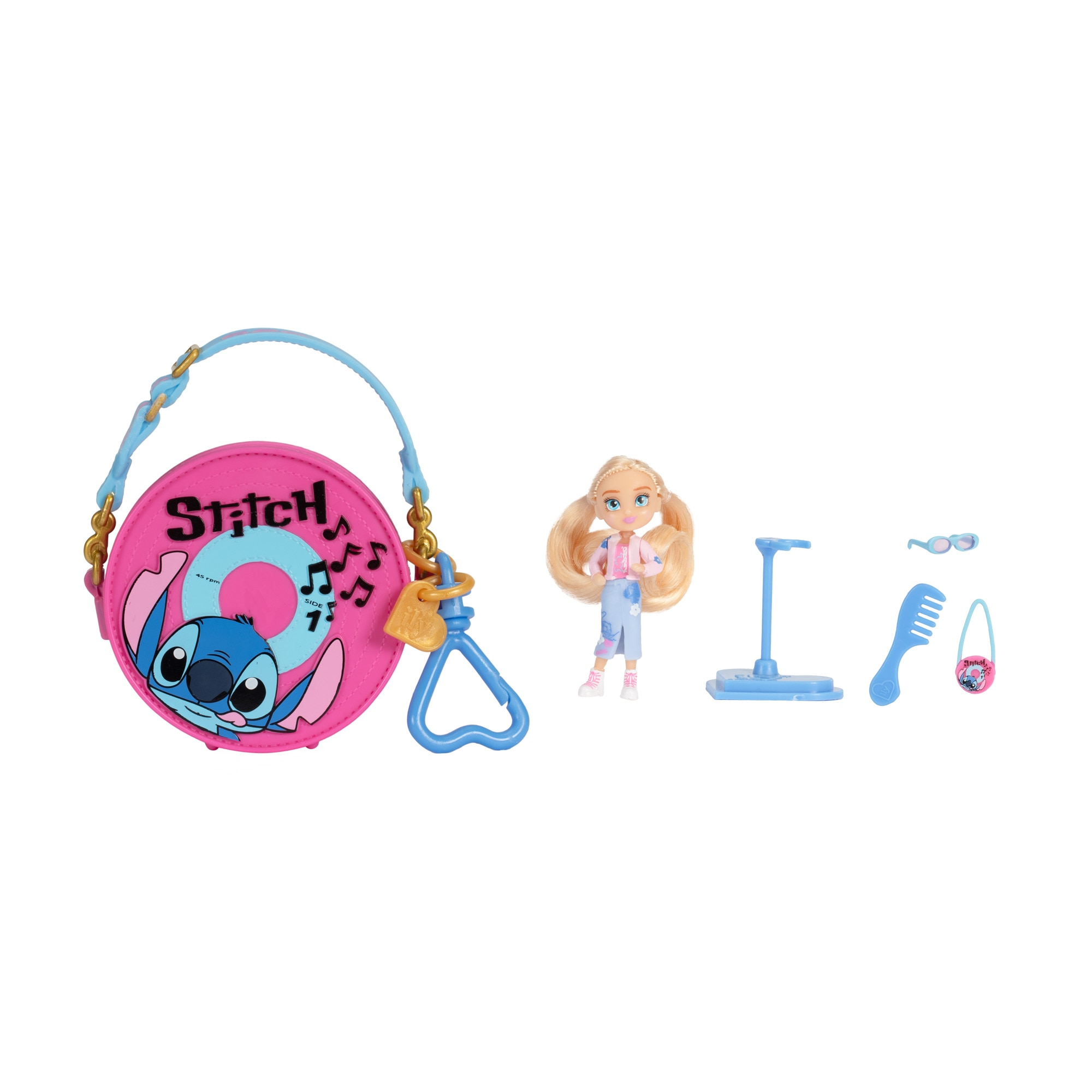 Set de bolsito y figura Disney Ily Stich Jakks Pacific modelos surtidos 5
