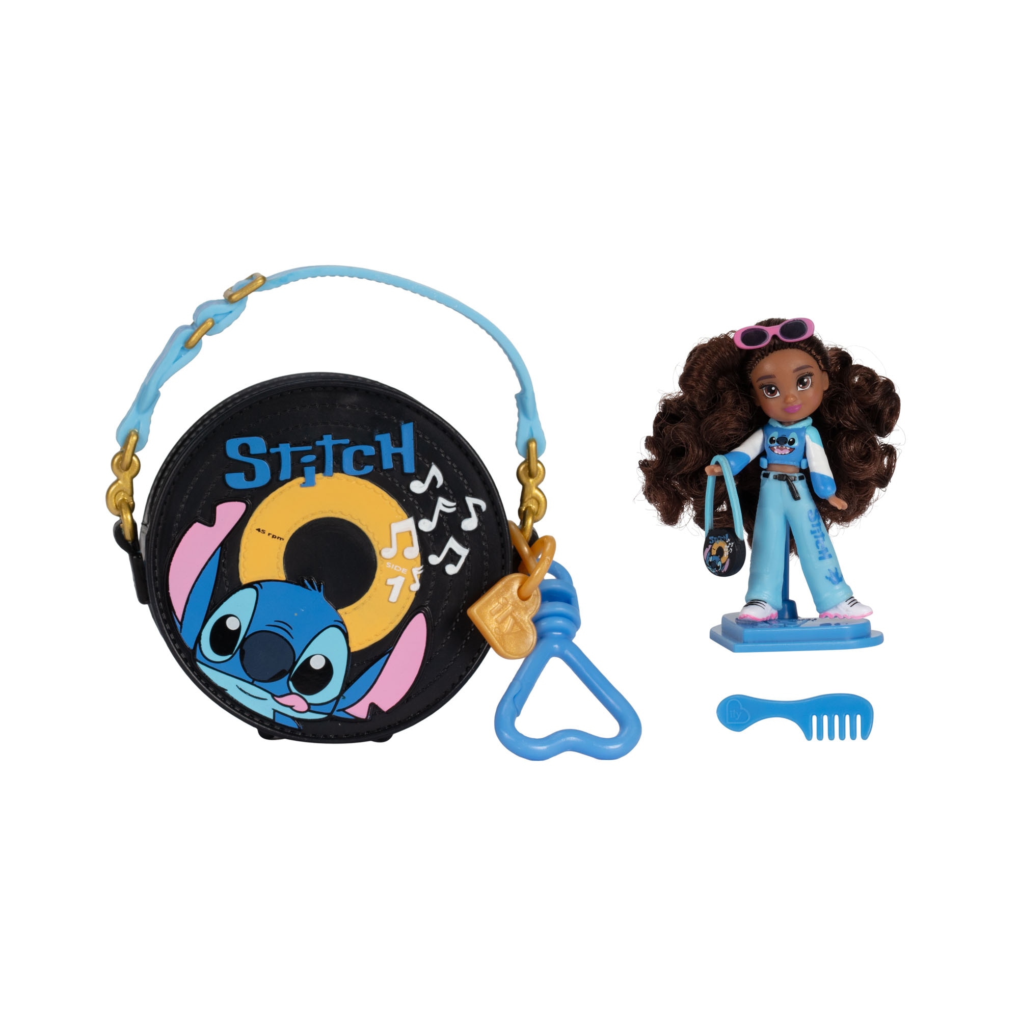 Set de bolsito y figura Disney Ily Stich Jakks Pacific modelos surtidos 6