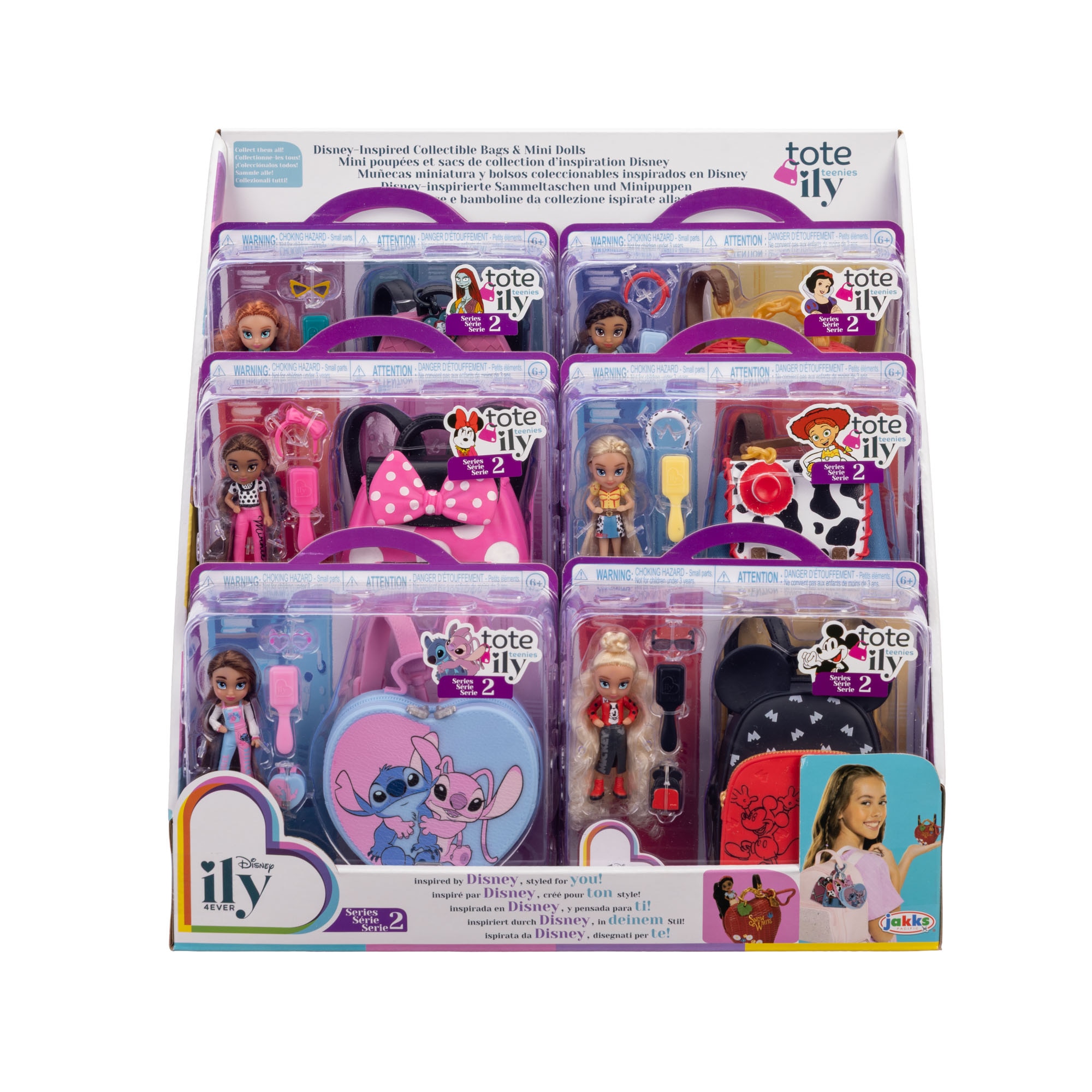 Set de bolsito y figura Disney Ily Princess Jakks Pacific modelos surtidos 2