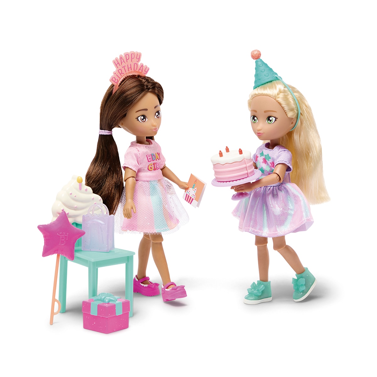 Set 2 Muñecas cumpleaños Emma & Camila Hey Bestie 9