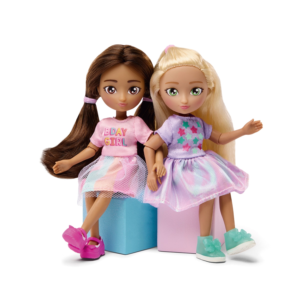 Set 2 Muñecas cumpleaños Emma & Camila Hey Bestie 12