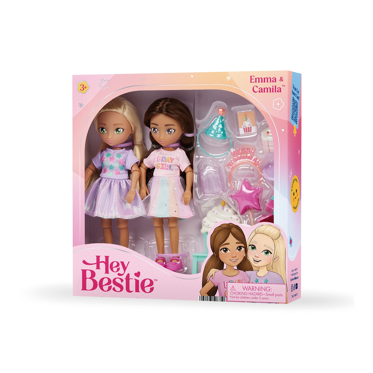 Set 2 Muñecas cumpleaños Emma & Camila Hey Bestie 16