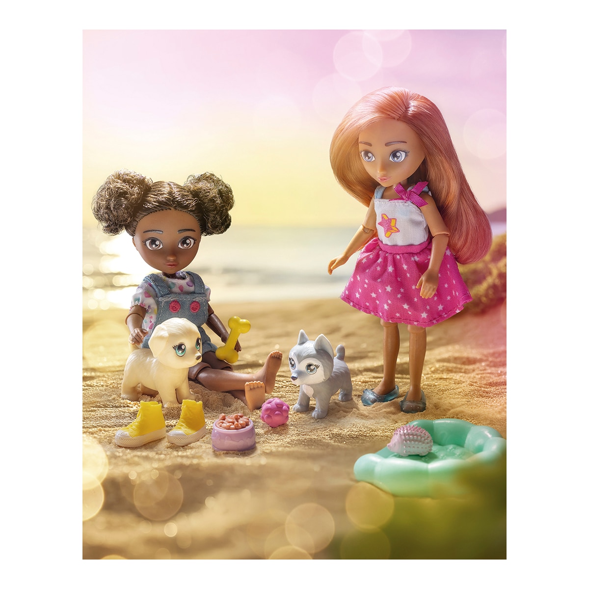 Set 2 Muñecas con mascotas y accesorios Isa & Evie Hey Bestie 5