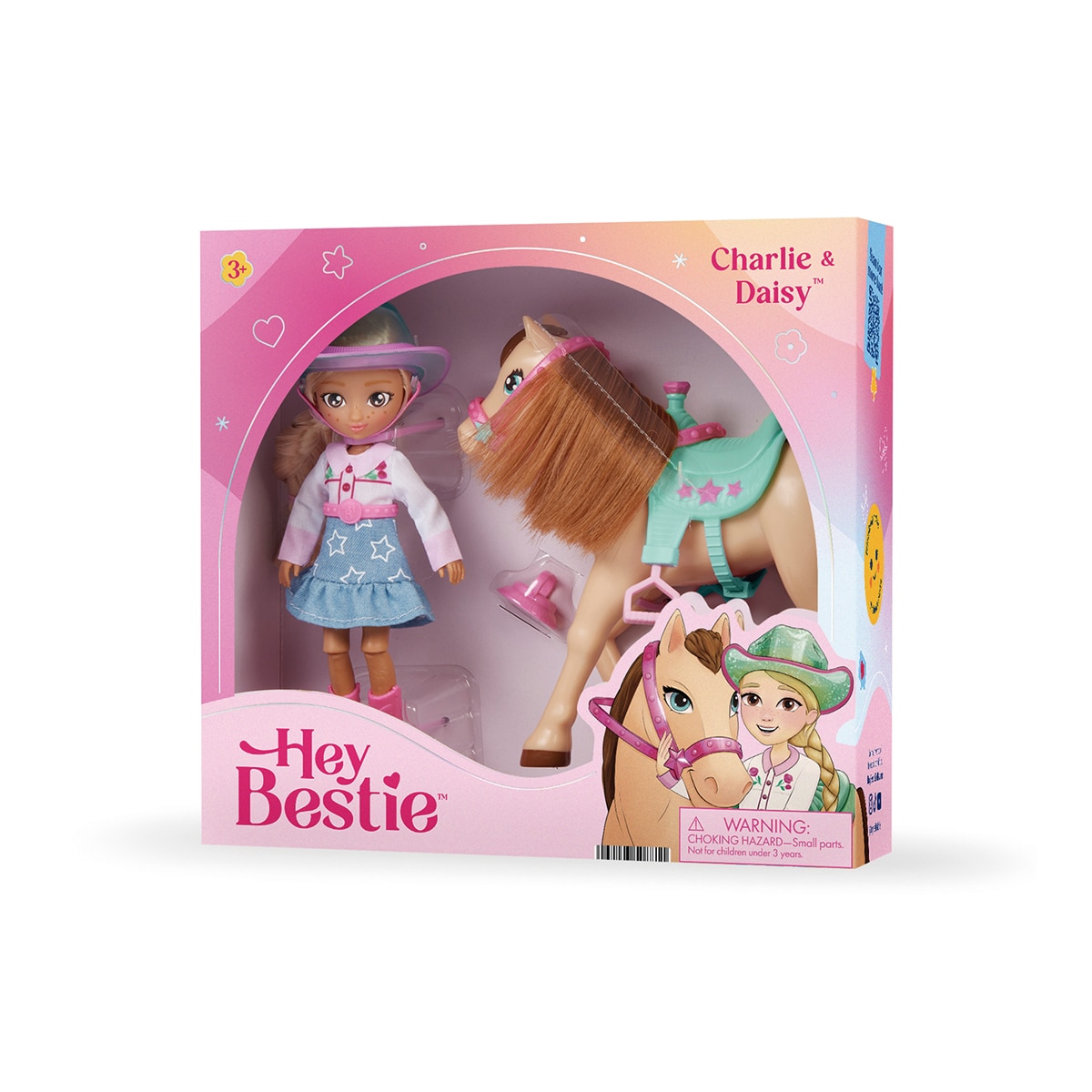 Set Muñeca con caballo y accesorios Charlie & Daisy Hey Bestie 13
