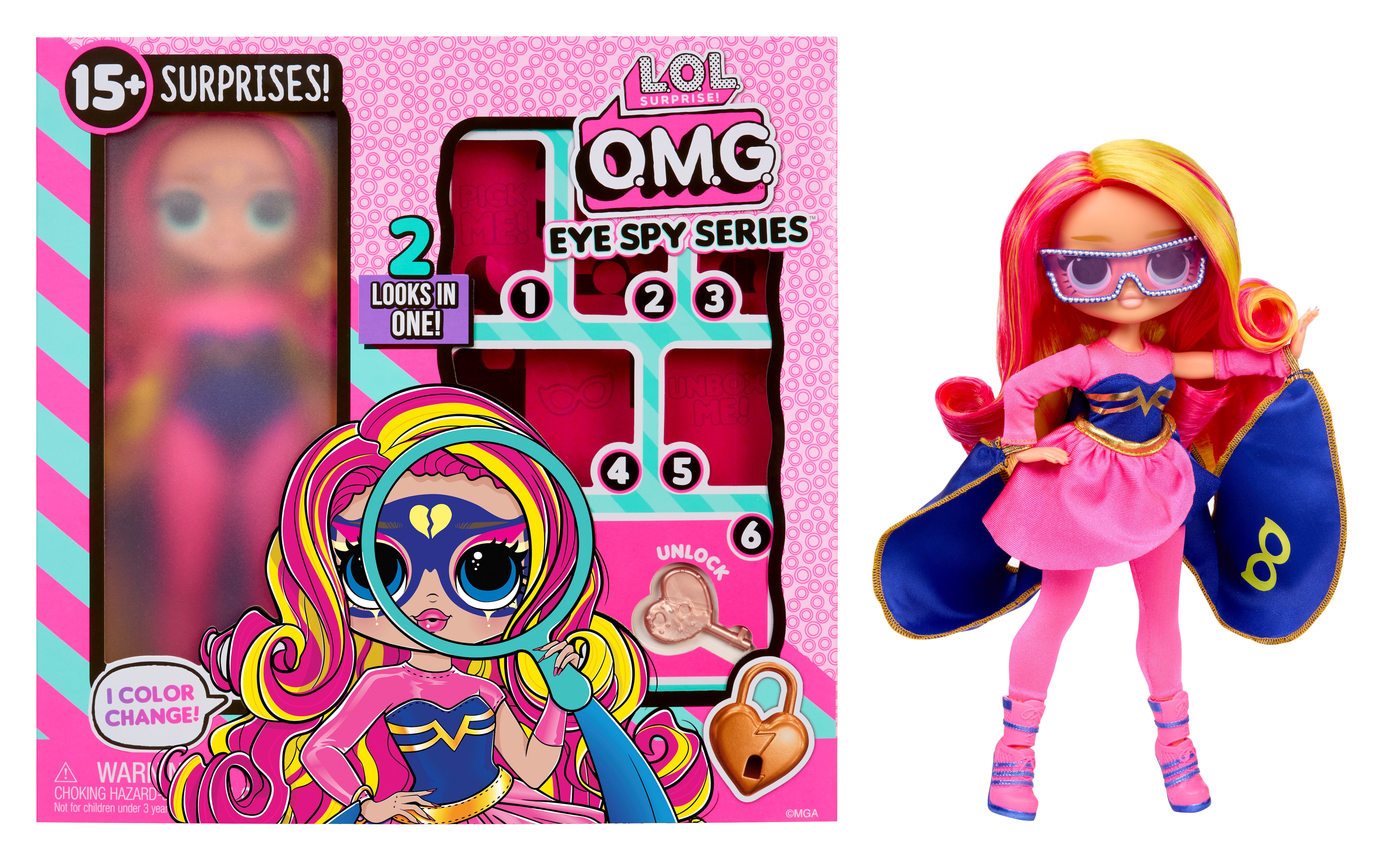 Boneca Omg Eye Spy Super-heroína 2