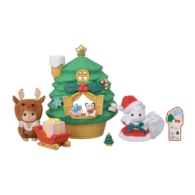 Imagen 0 de Mini muñecas mini mundos Casa del Árbol de Santa Sylvanian Families Epoch