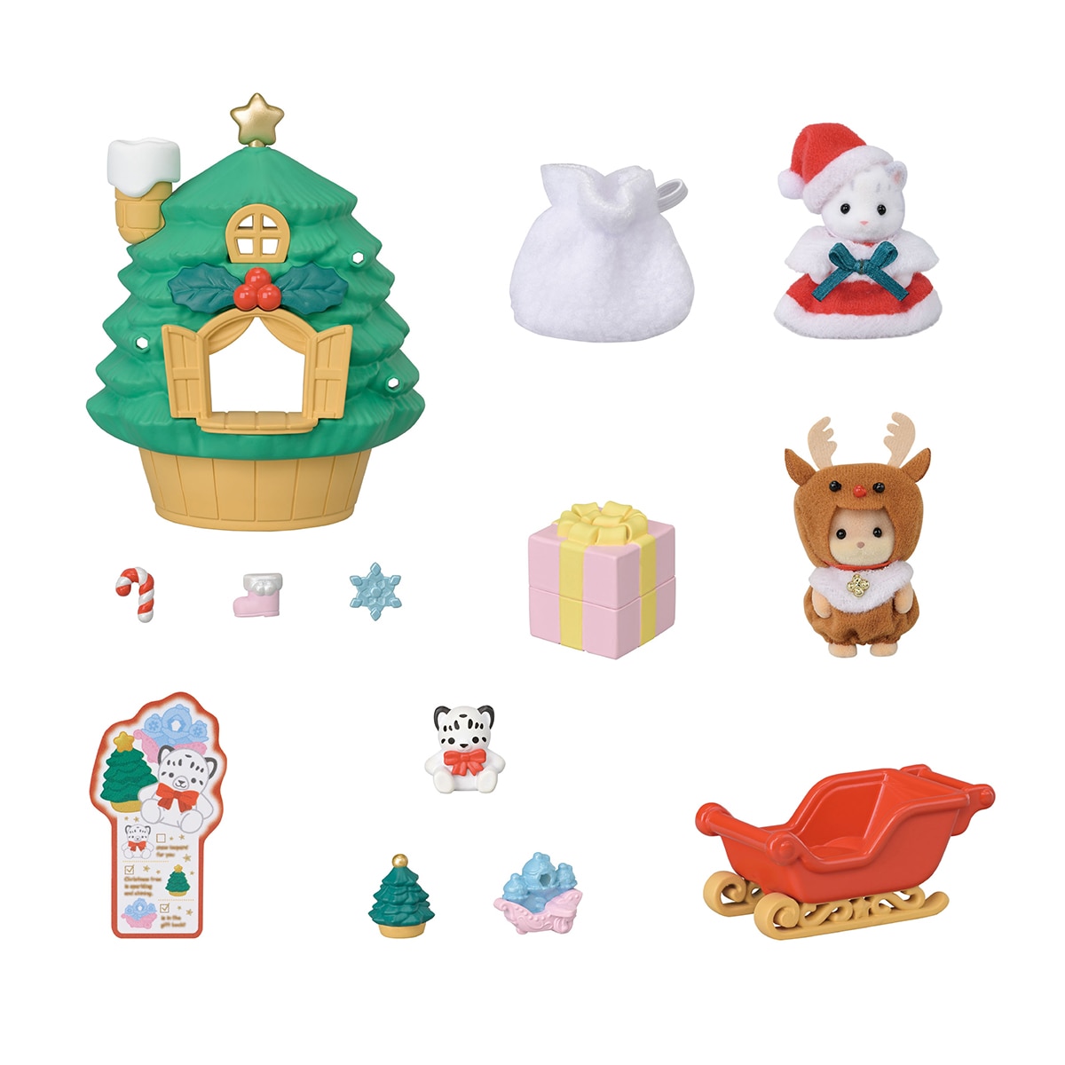 Mini muñecas mini mundos Casa del Árbol de Santa Sylvanian Families Epoch 3