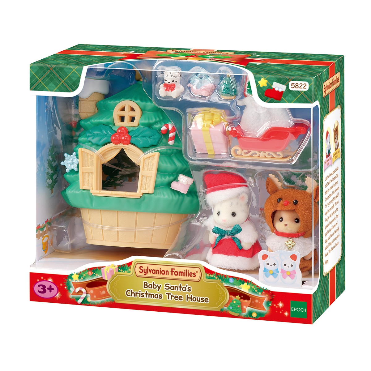Mini muñecas mini mundos Casa del Árbol de Santa Sylvanian Families Epoch 7