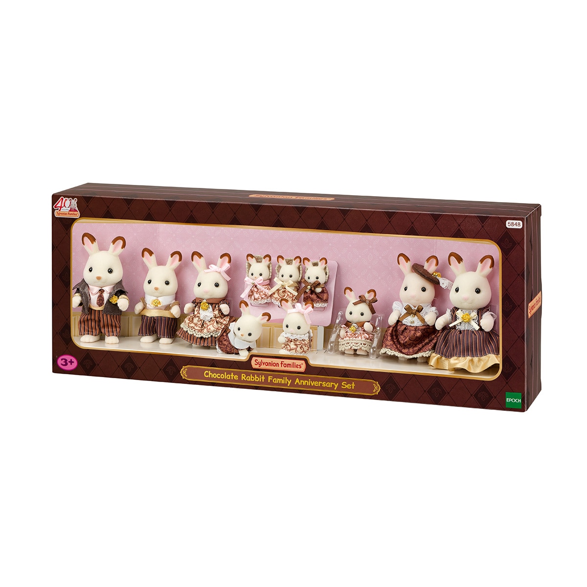 Mini muñecas mini mundos Set de Aniversario Familia Conejo Chocolate Sylvanian Families 2