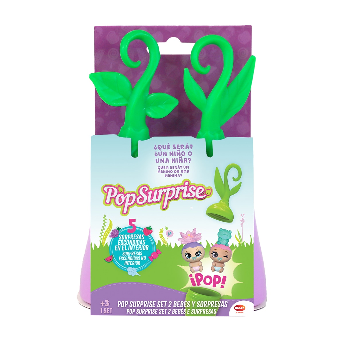 Imagen 0 de Mini muñecas Pop Surprise set 2 bebes y sorpresas modelos surtidos Bizak