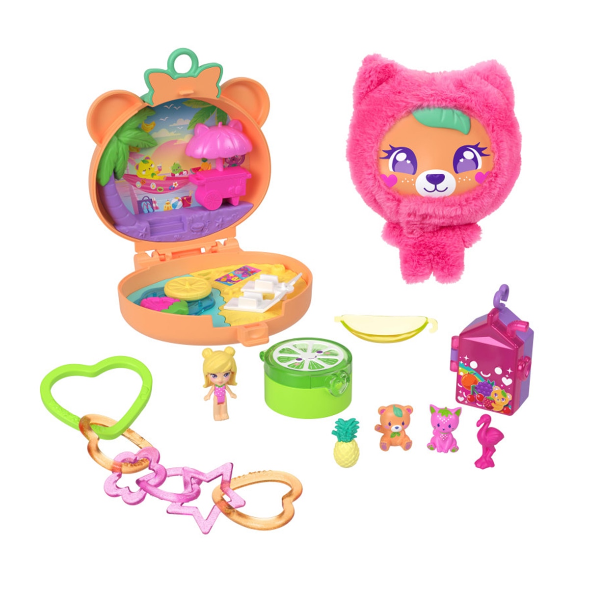Imagen 0 de Figuras mini polly pocket estuche osito de peluche Mattel