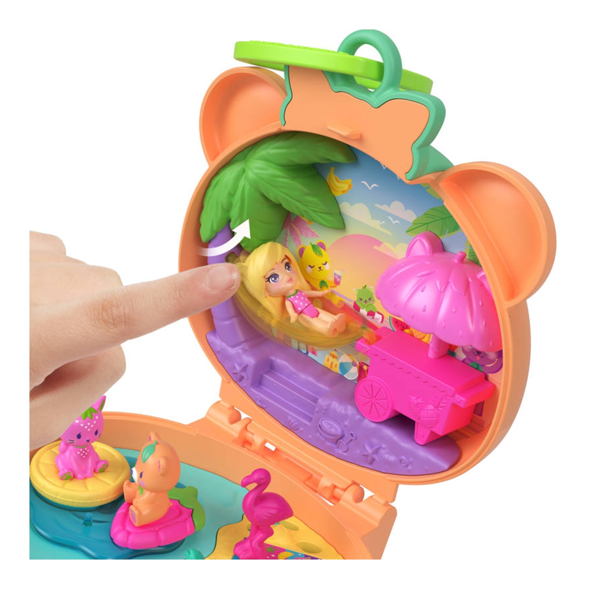 Figuras mini polly pocket estuche osito de peluche Mattel 4