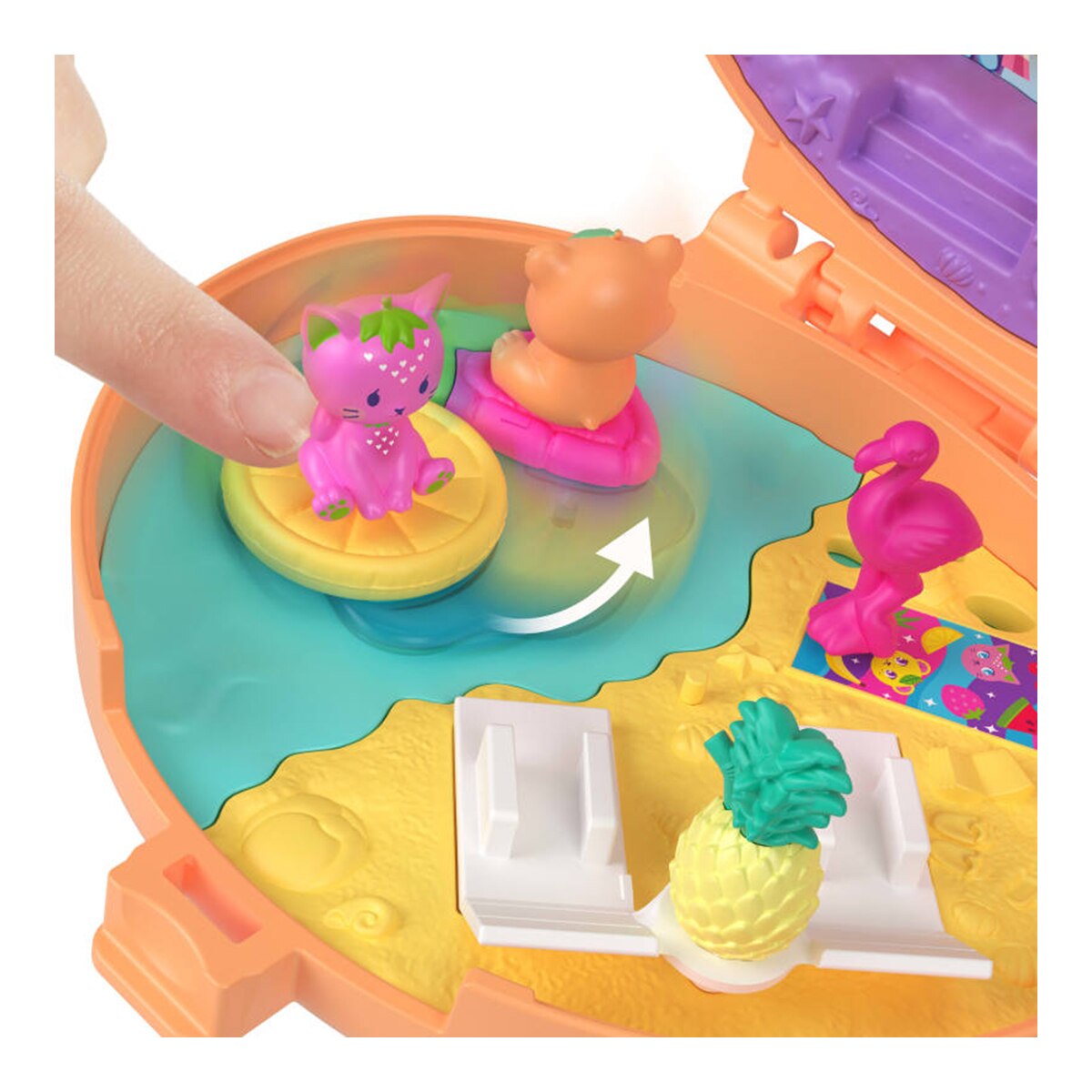 Figuras mini polly pocket estuche osito de peluche Mattel 5