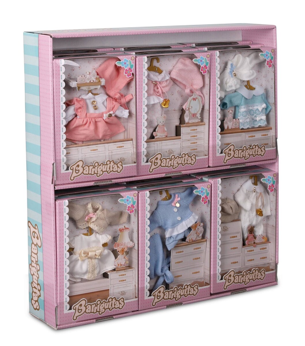 Accesorio Muñecas bebé Ropita en percha Barriguitas modelos