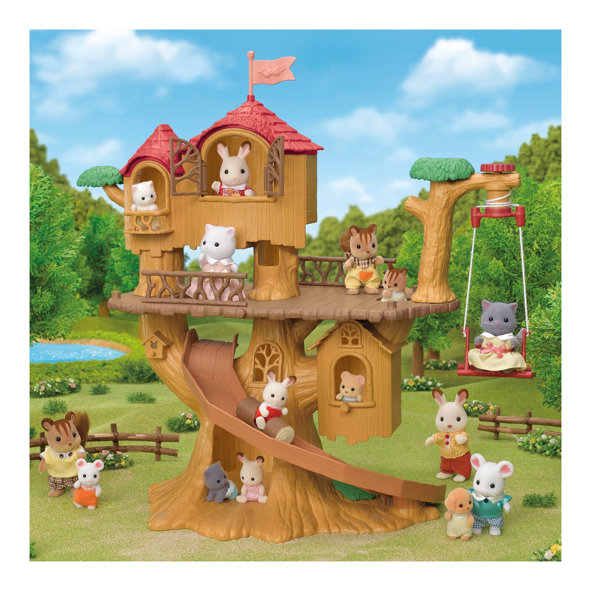 La casa del Árbol de las aventuras Sylvanian Families 9