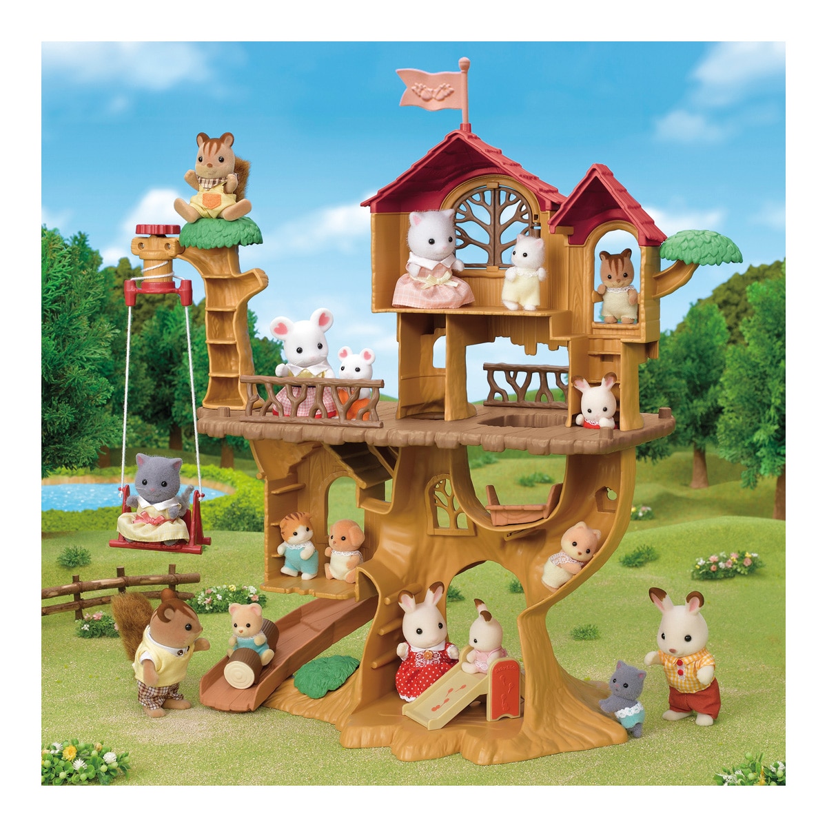 La casa del Árbol de las aventuras Sylvanian Families 10