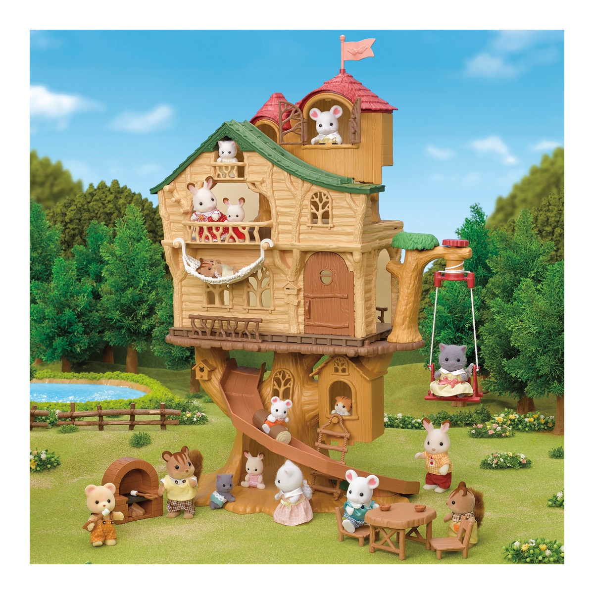 La casa del Árbol de las aventuras Sylvanian Families 11