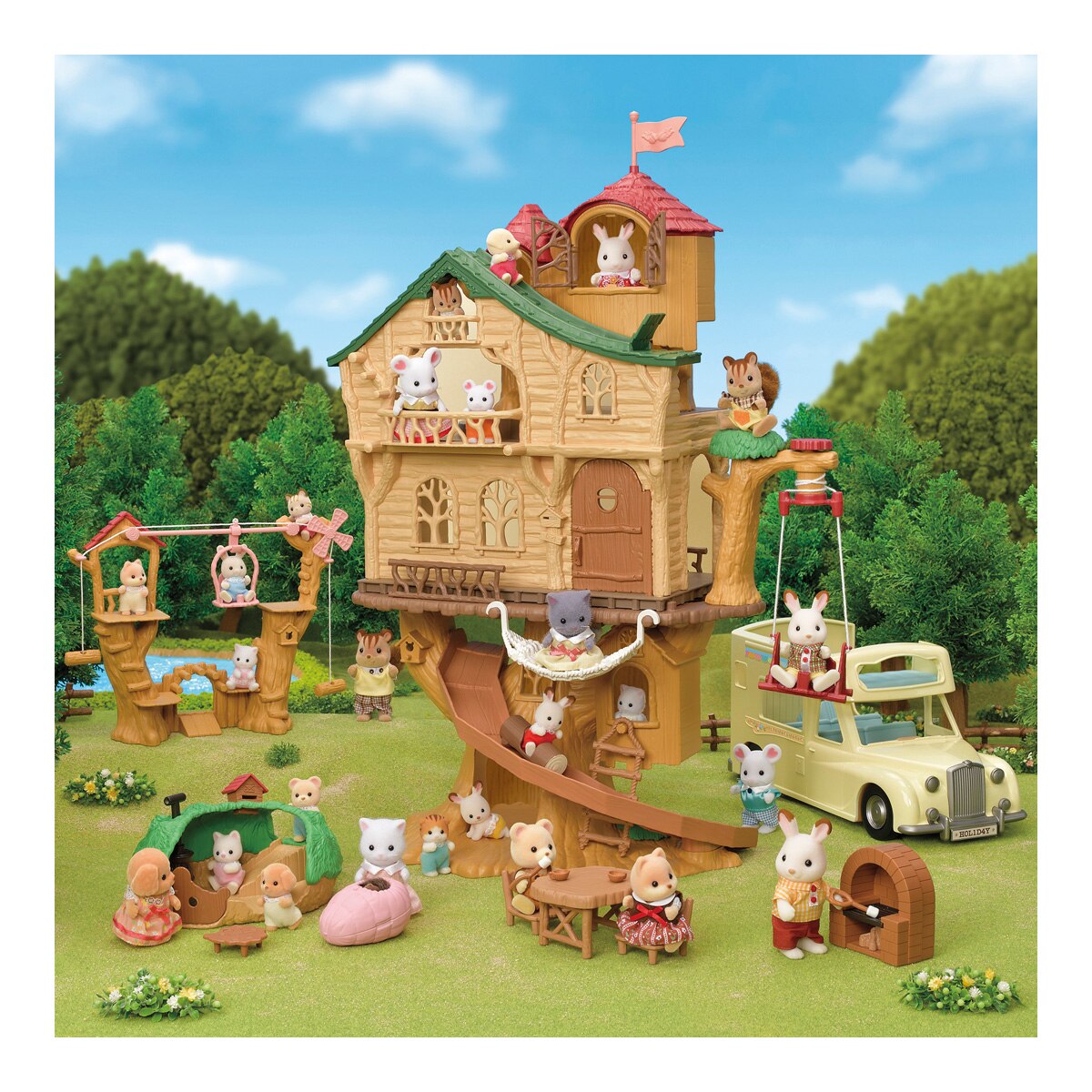 La casa del Árbol de las aventuras Sylvanian Families 12