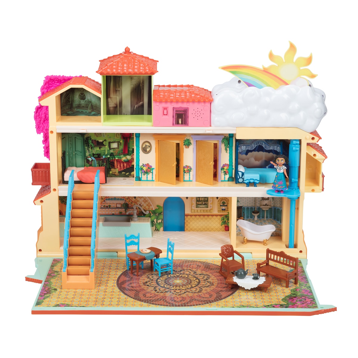 Disney – Encanto Playset Casa de la familia Madrigal con funciones..