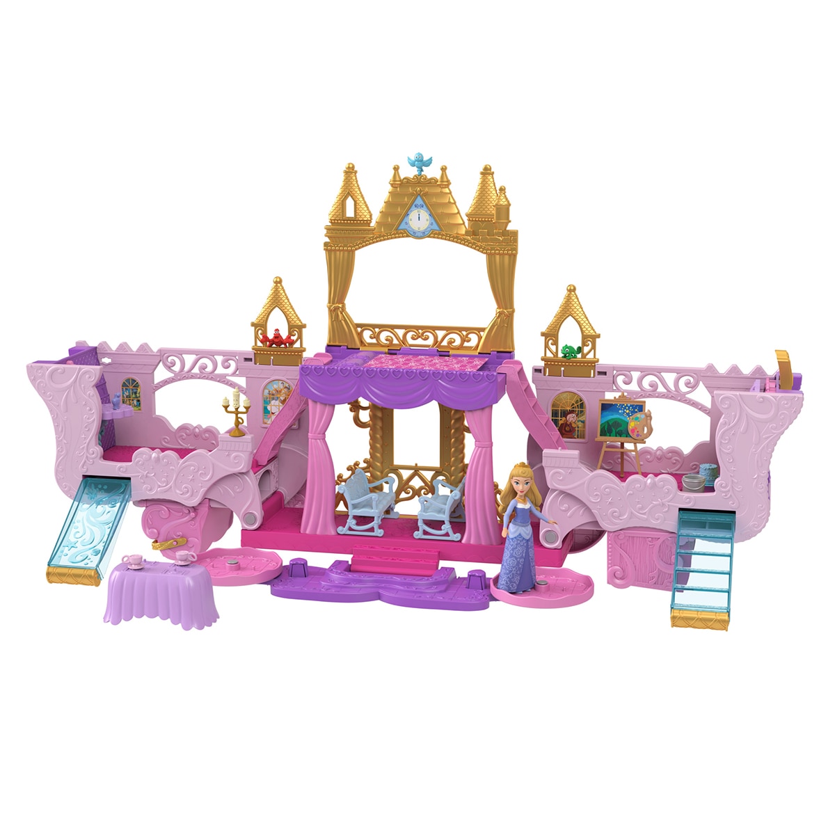 Mattel – Set de juego De carruaje a castillo transformable Disney Princesas Mattel.