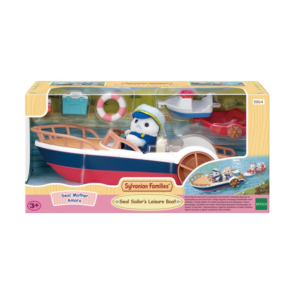 Mini muñecas mini mundos Lancha de Amora - mamá Foca Sylvanian Families Epoch 9
