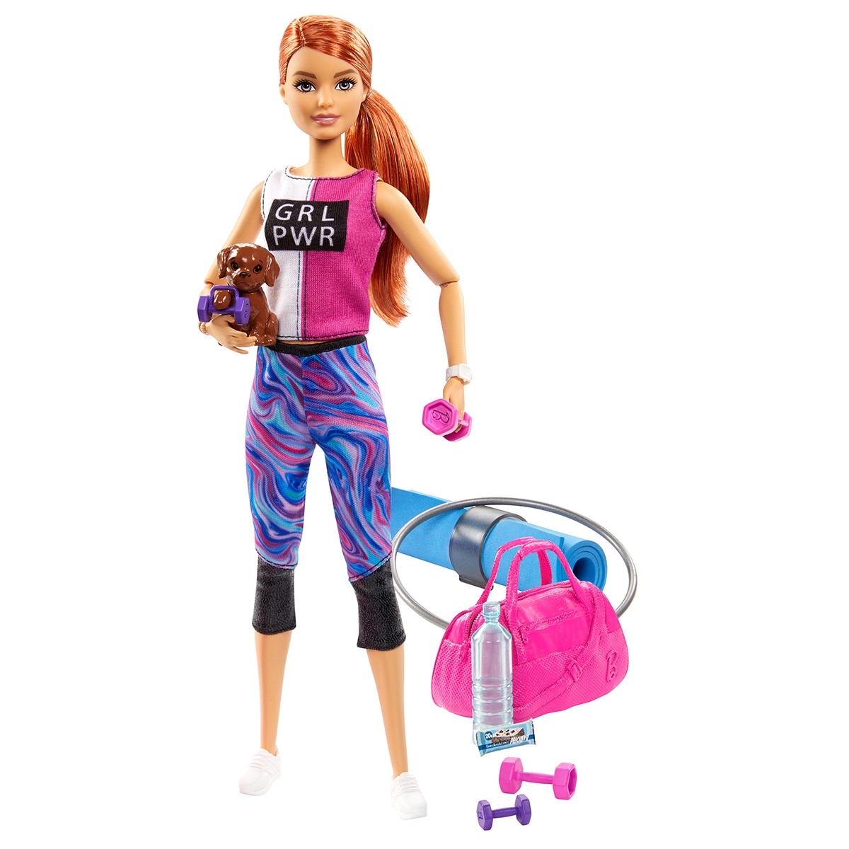 Muñeca modelo con accesorios y mascotas Barbie Bienestar 3