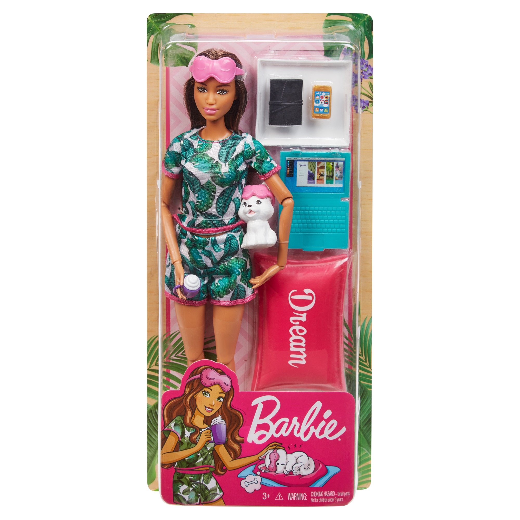 Muñeca modelo con accesorios y mascotas Barbie Bienestar 5