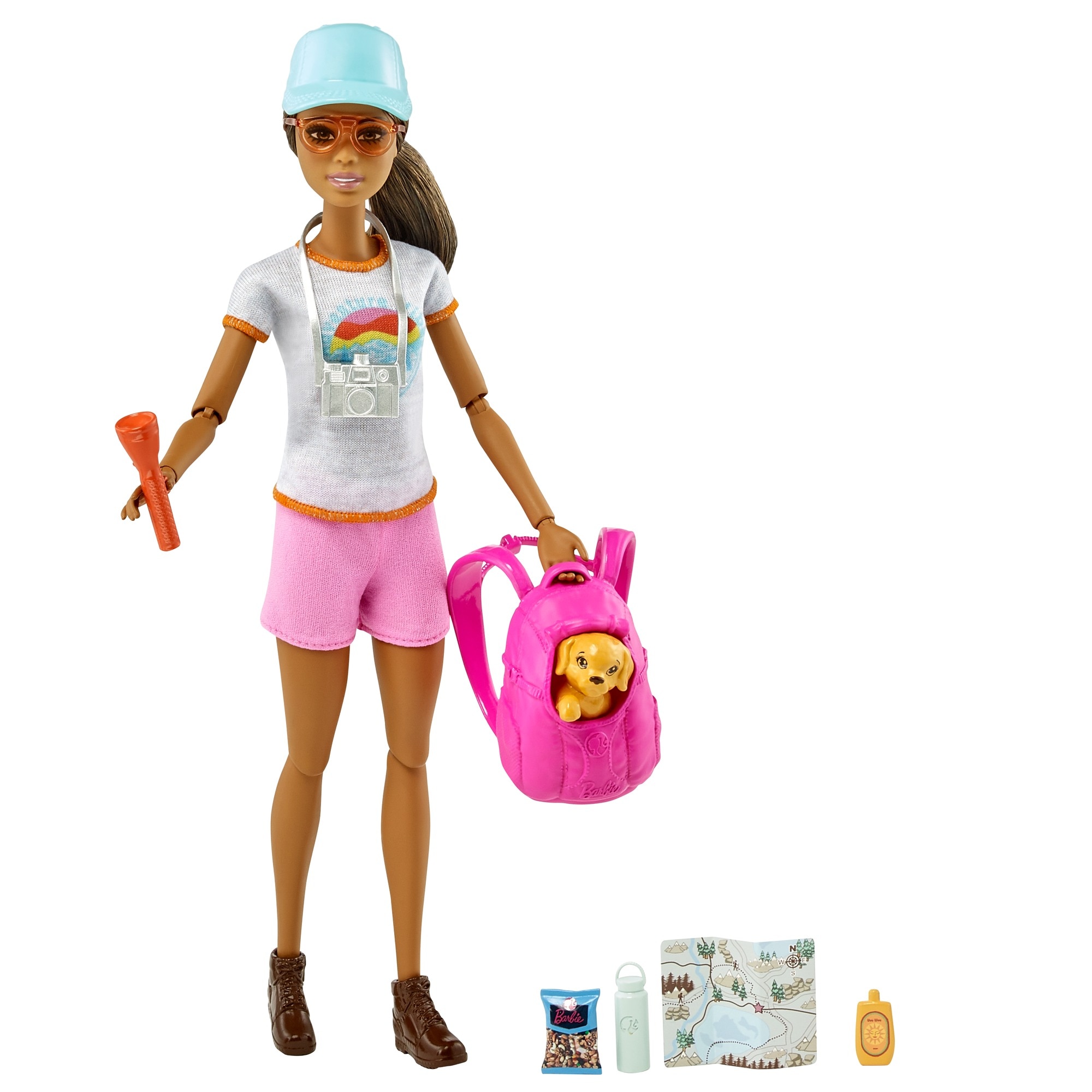 Muñeca modelo con accesorios y mascotas Barbie Bienestar 6