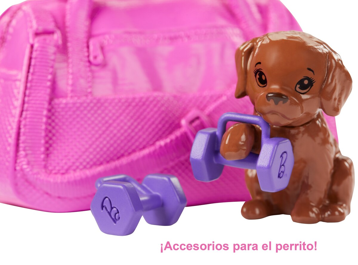 Muñeca modelo con accesorios y mascotas Barbie Bienestar 10