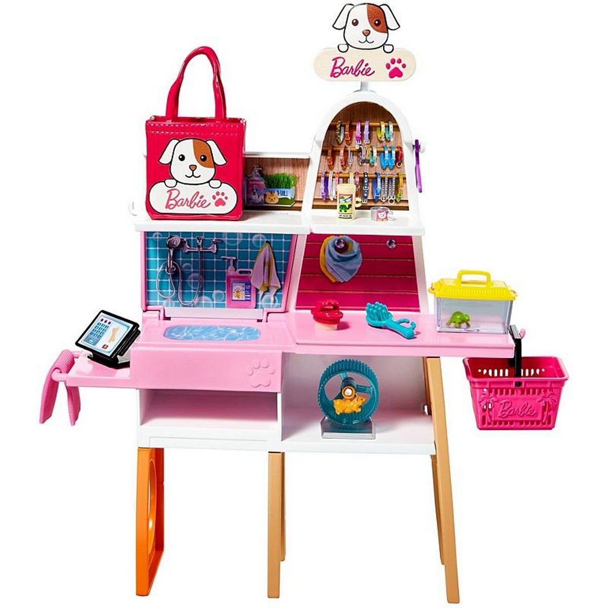 Tienda de mascotas con Muñeca Establecimiento de animales y accesorios para mascotas de juguete Barbie 4