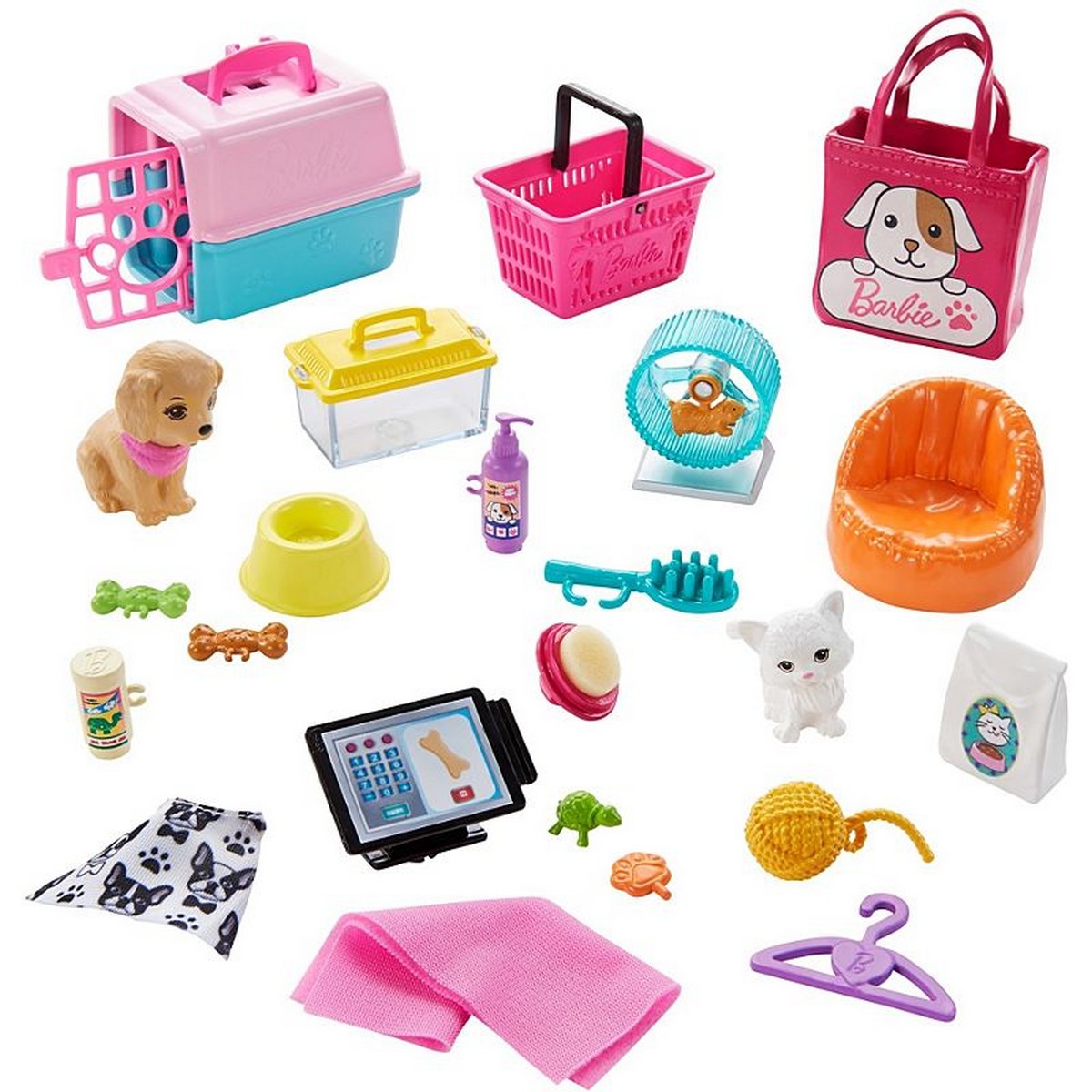 Tienda de mascotas con Muñeca Establecimiento de animales y accesorios para mascotas de juguete Barbie 5