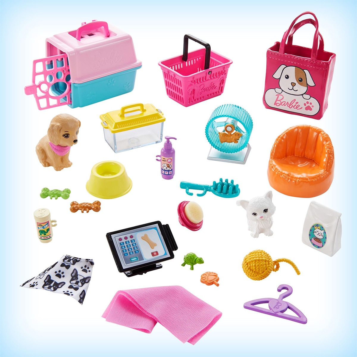 Tienda de mascotas con Muñeca Establecimiento de animales y accesorios para mascotas de juguete Barbie 9