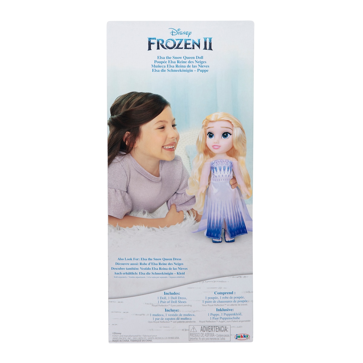 Muñeca grande Elsa Reina de las Nieves Disney Frozen 5