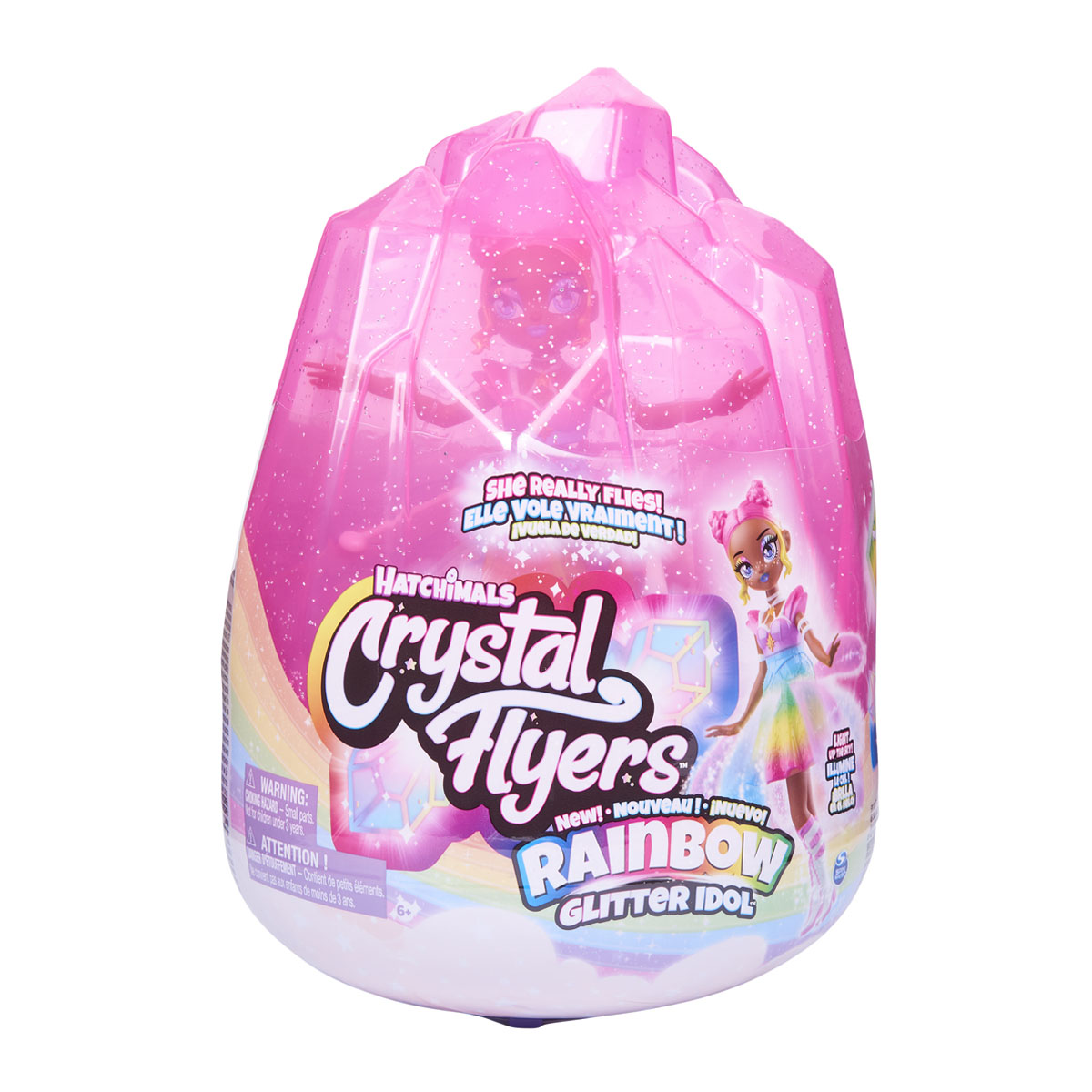 Hada Voladora Hatchimals Crystal Flyer Rainbow Glitter Idol 2