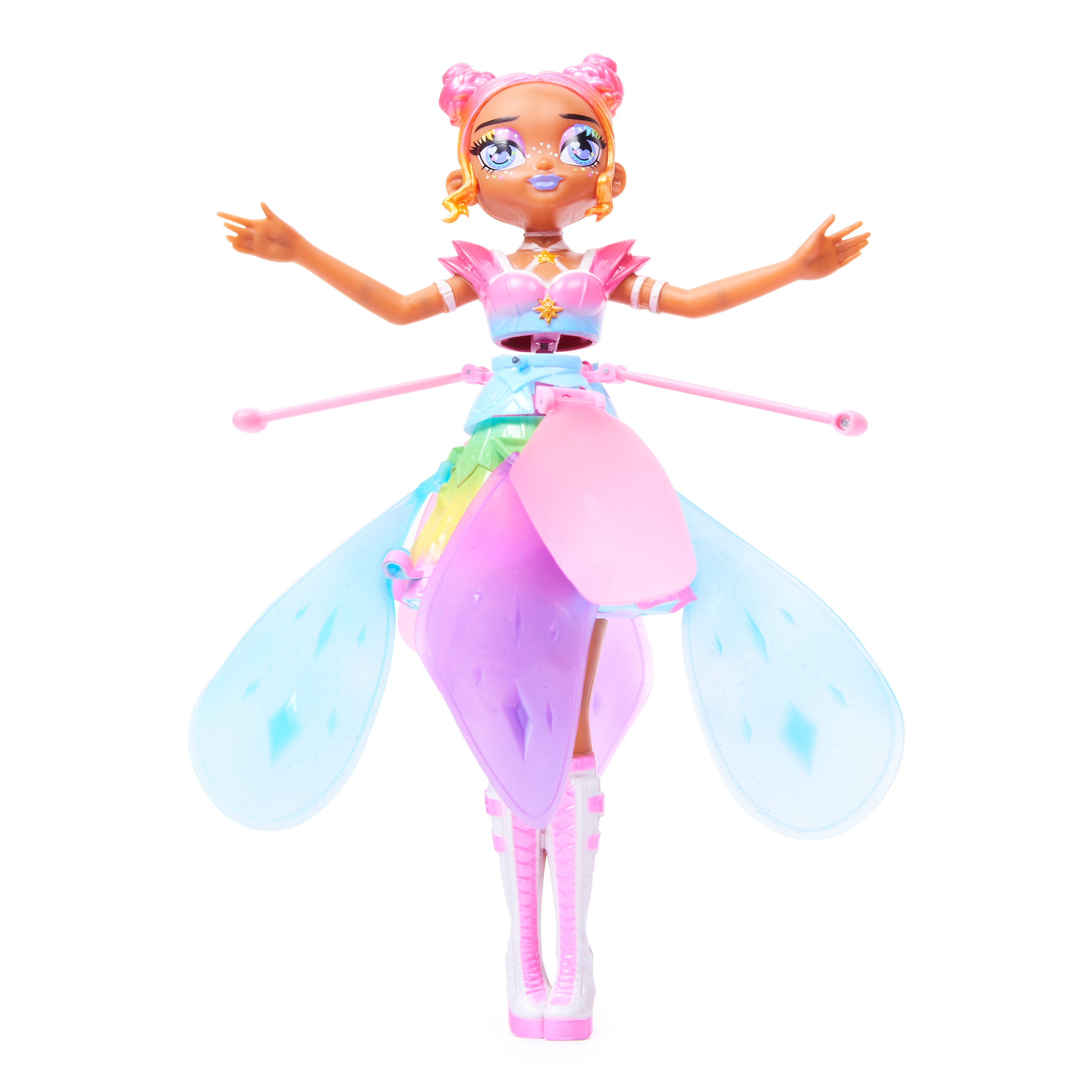 Hada Voladora Hatchimals Crystal Flyer Rainbow Glitter Idol 5