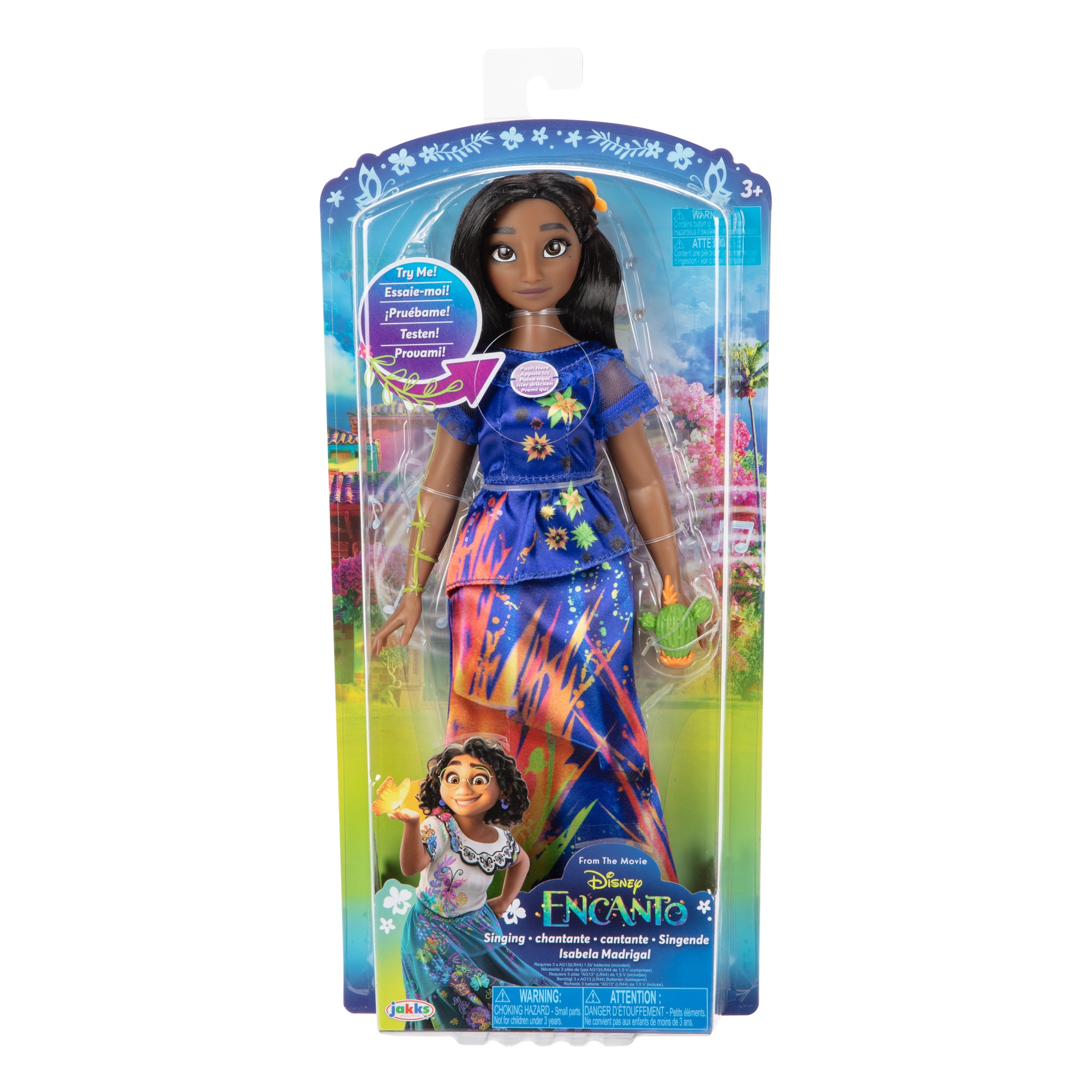 Muñeca Isabela Madrigal cantarina con accesorios para jugar Encanto Disney 2