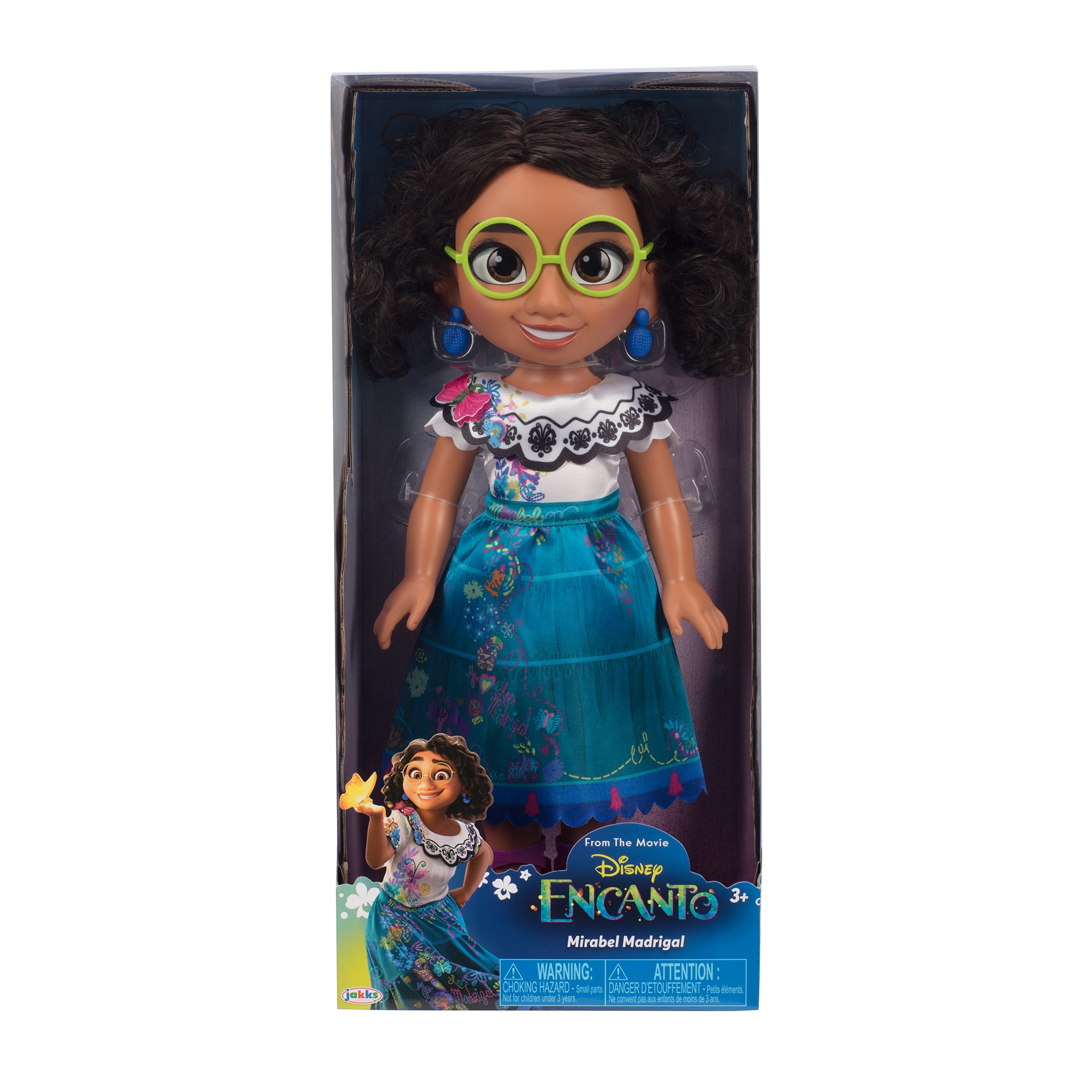 Muñeca Mirabel Madrigal grande con su característico vestido de la película Encanto Disney 2