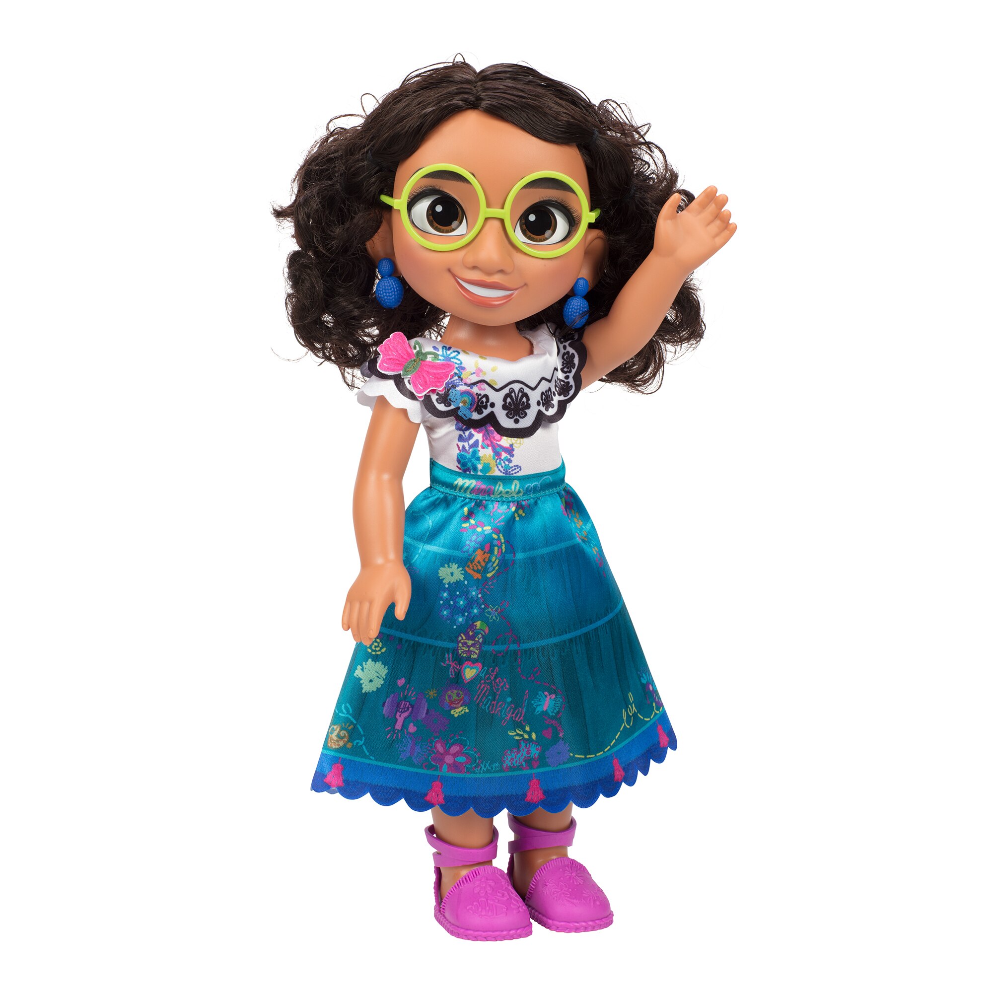 Muñeca Mirabel Madrigal grande con su característico vestido de la película Encanto Disney 3