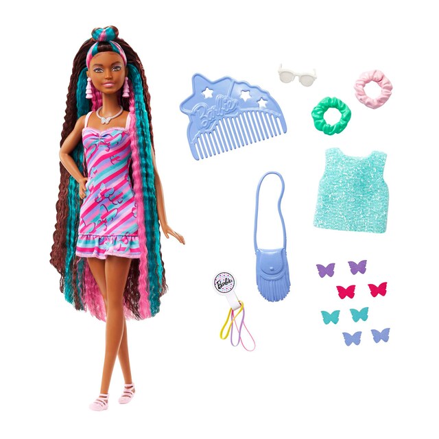 Barbie Totally Hair Pelo extralargo Mariposa