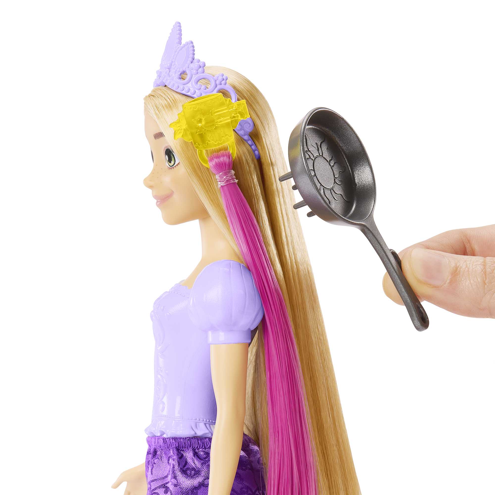 Muñeca Rapunzel peinados mágicos con accesorios Disney 6