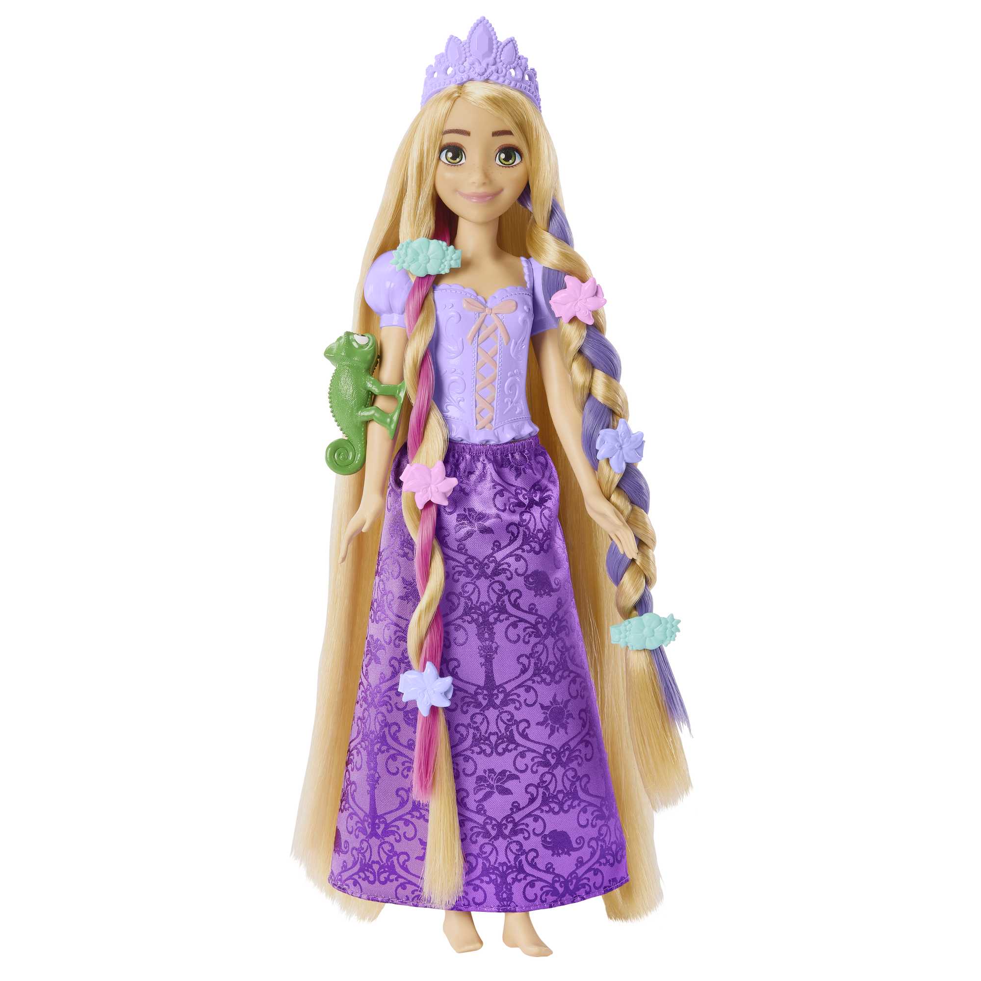 Muñeca Rapunzel peinados mágicos con accesorios Disney 7