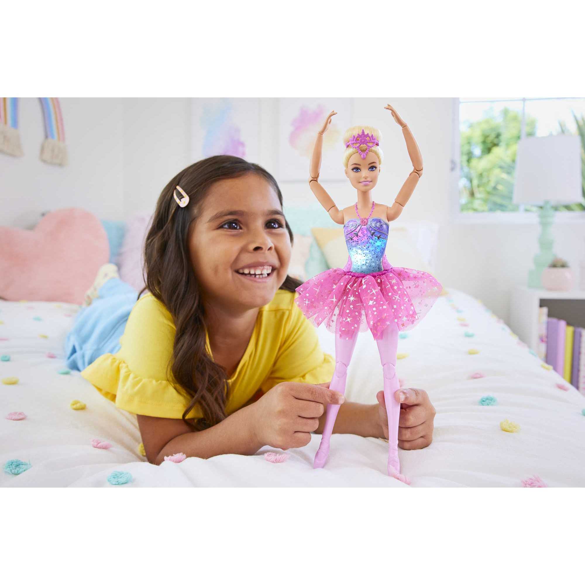 Muñeca Barbie Dreamtopia rubia Bailarina con luces mágicas 2